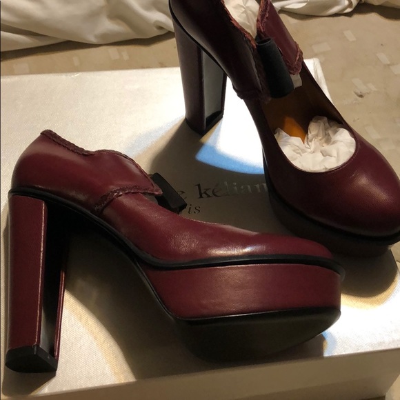 NIB Stephane Kelian Chianti Kelly Platform Shoes - Picture 2 of 5